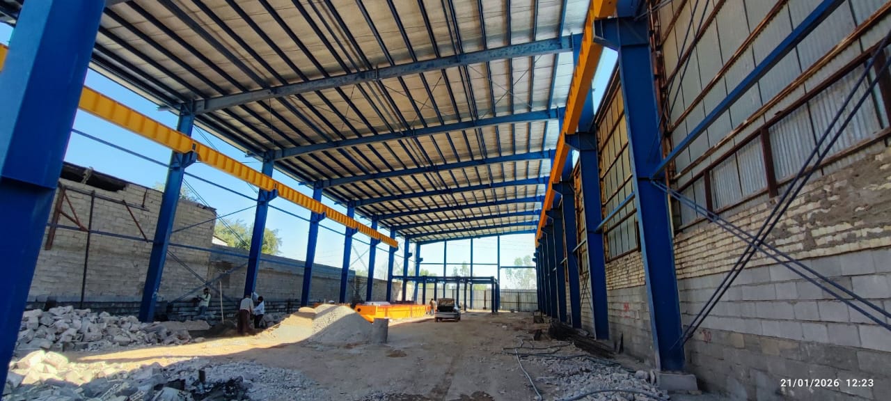 ساخت جرثقیل ریلی و دروازه ای طاهری در دزفول